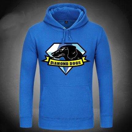 Metal Gear Diamond Dogs Pánské sportovní oblečení Pánské fleecové mikiny Kabát s kapucí Metal Gear Bunda Pulovry Dárky Vánoční dárky