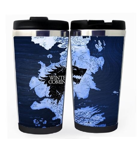 Game Of Thrones Wolf Cup Stainless Steel 400ml Coffee Tea Cup Game Of Thrones Beer Stein Birthday Gifts Game Of Thrones Christmas Gifts