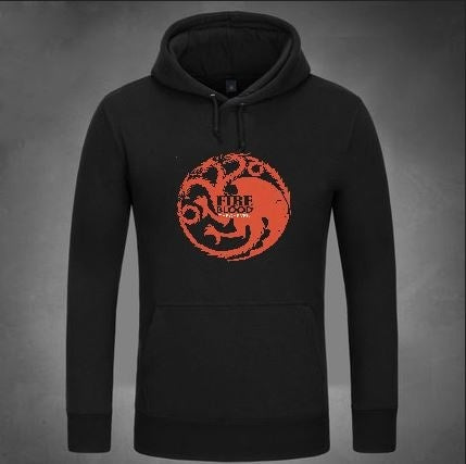 Game of Thrones Unisex Sport Wear Fleece Sweatshirts Hooded Coat Game of Thrones Jacket Pullovers Gifts Christmas Gifts
