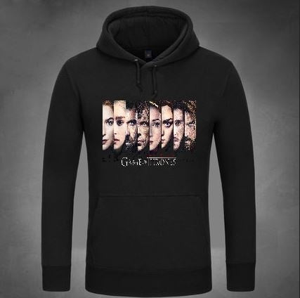 Game of Thrones Unisex Sport Wear Fleece Sweatshirts Hooded Coat Game of Thrones Jacket Pullovers Gifts Christmas Gifts