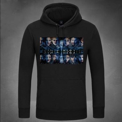 Game of Thrones Unisex Sport Wear Fleece Sweatshirts Hooded Coat Game of Thrones Jacket Pullovers Gifts Christmas Gifts