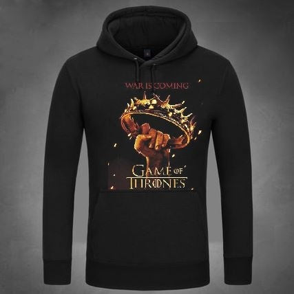 Game of Thrones Unisex Sport Wear Fleece Sweatshirts Hooded Coat Game of Thrones Jacket Pullovers Gifts Christmas Gifts