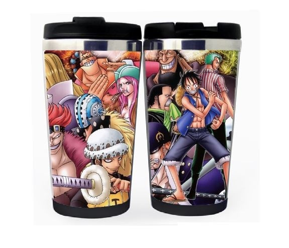 One piece Cup Stainless Steel 400ml Coffee Tea Cup One piece Beer Stein Birthday Gifts One piece Christmas Gifts