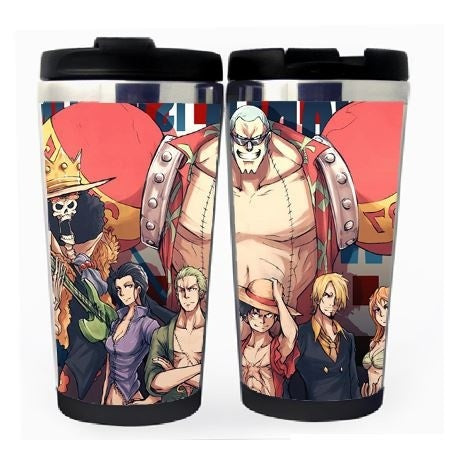 One piece Cup Stainless Steel 400ml Coffee Tea Cup One piece Beer Stein Birthday Gifts One piece Christmas Gifts