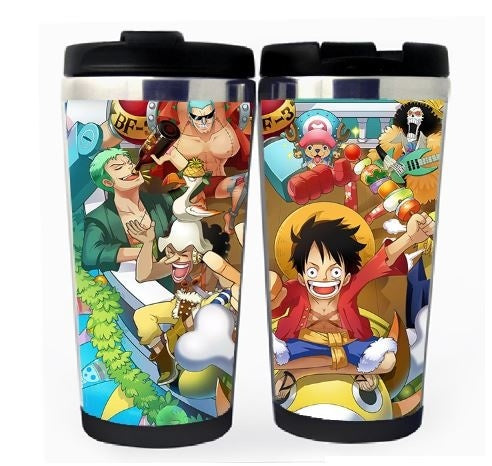 One piece Cup Stainless Steel 400ml Coffee Tea Cup One piece Beer Stein Birthday Gifts One piece Christmas Gifts