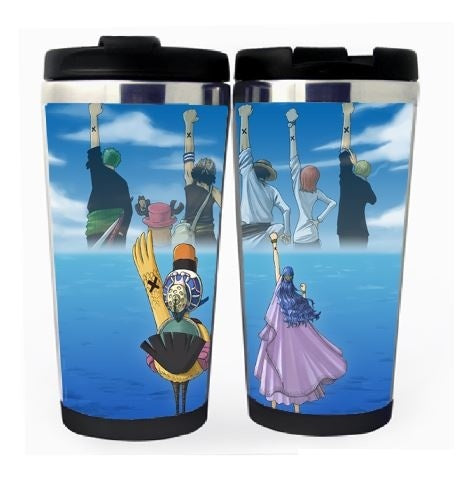 One piece Cup Stainless Steel 400ml Coffee Tea Cup One piece Beer Stein Birthday Gifts One piece Christmas Gifts