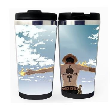 One piece Ace Cup Stainless Steel 400ml Coffee Tea Cup One piece Beer Stein Birthday Gifts One piece Christmas Gifts