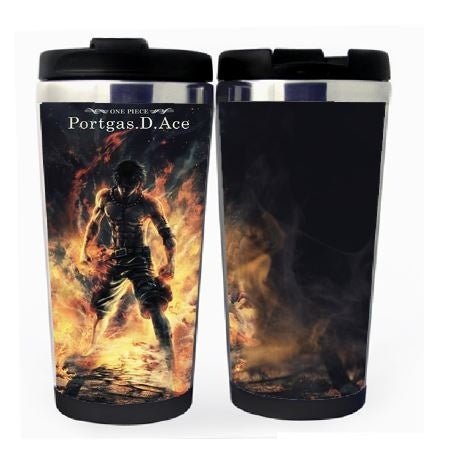 One piece Ace Cup Stainless Steel 400ml Coffee Tea Cup One piece Beer Stein Birthday Gifts One piece Christmas Gifts