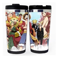 One piece Cup Stainless Steel 400ml Coffee Tea Cup One piece Beer Stein Birthday Gifts One piece Christmas Gifts