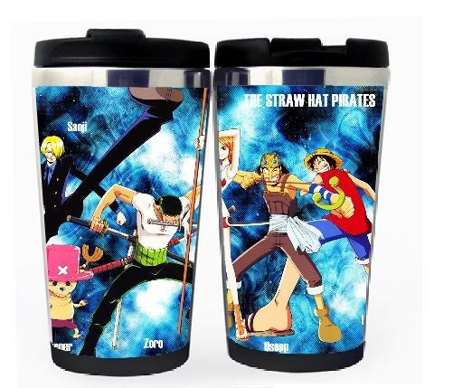 One piece Cup Stainless Steel 400ml Coffee Tea Cup One piece Beer Stein Birthday Gifts One piece Christmas Gifts