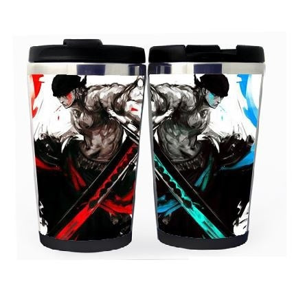 One piece Zoro Cup Stainless Steel 400ml Coffee Tea Cup One piece Beer Stein Birthday Gifts One piece Christmas Gifts