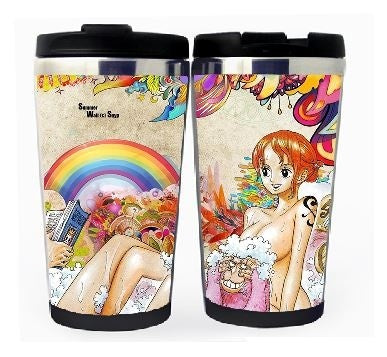 One piece Cup Stainless Steel 400ml Coffee Tea Cup One piece Beer Stein Birthday Gifts One piece Christmas Gifts