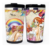 One piece Cup Stainless Steel 400ml Coffee Tea Cup One piece Beer Stein Birthday Gifts One piece Christmas Gifts