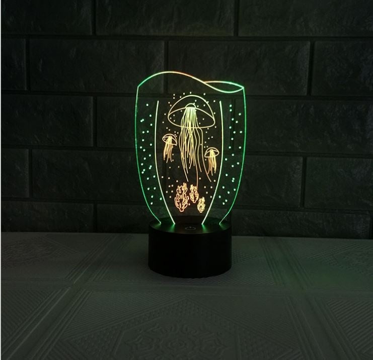 Jellyfish Illusion Led Table Lamp Night Light LED Desk Light Lamp Jellyfish Gifts Christmas Gifts