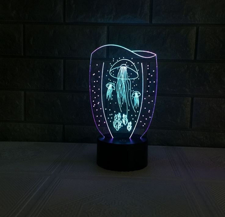 Jellyfish Illusion Led Table Lamp Night Light LED Desk Light Lamp Jellyfish Gifts Christmas Gifts