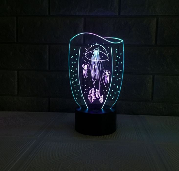 Jellyfish Illusion Led Table Lamp Night Light LED Desk Light Lamp Jellyfish Gifts Christmas Gifts