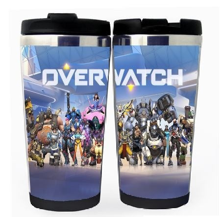 Overwatch Cup Stainless Steel 400ml Coffee Tea Cup Beer Stein Overwatch Birthday Gifts Christmas Gifts