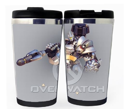 Overwatch Reinhardt Cup Nerezová ocel 400ml Káva Šálek čaje Pivo Stein Overwatch Dárky k narozeninám Vánoční dárky