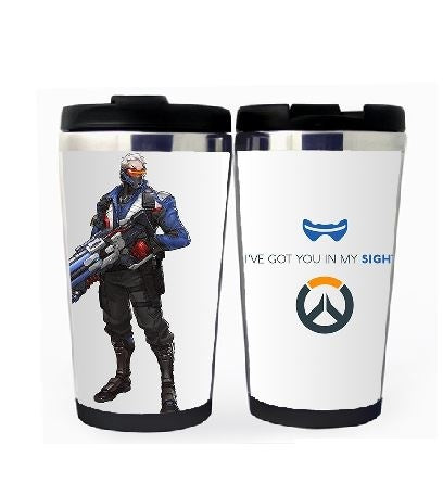 Overwatch Cup Stainless Steel 400ml Coffee Tea Cup Beer Stein Overwatch Birthday Gifts Christmas Gifts