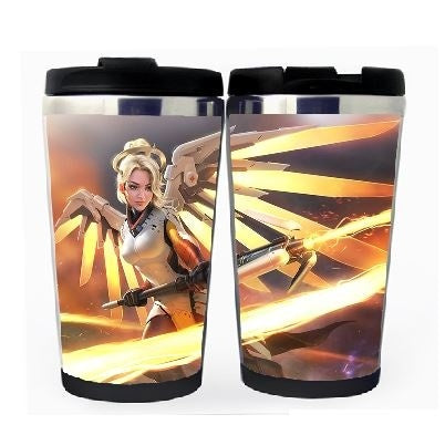 Overwatch Cup Stainless Steel 400ml Coffee Tea Cup Beer Stein Overwatch Birthday Gifts Christmas Gifts