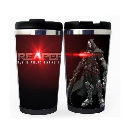 Overwatch Reaper Cup Stainless Steel 400ml Coffee Tea Cup Beer Stein Overwatch Birthday Gifts Christmas Gifts