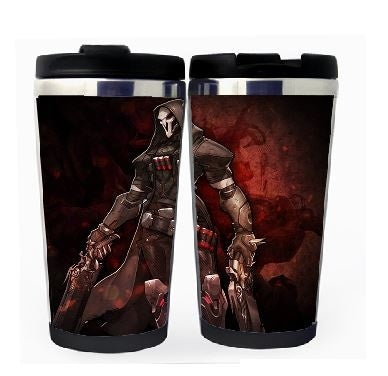 Overwatch Reaper Cup Stainless Steel 400ml Coffee Tea Cup Beer Stein Overwatch Birthday Gifts Christmas Gifts