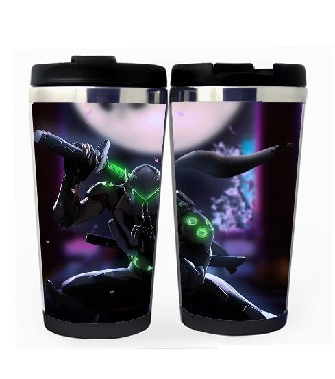 Overwatch Genji Cup Stainless Steel 400ml Coffee Tea Cup Beer Stein Overwatch Birthday Gifts Christmas Gifts
