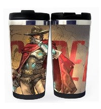 Overwatch Mccree Cup Stainless Steel 400ml Coffee Tea Cup Beer Stein Overwatch Birthday Gifts Christmas Gifts