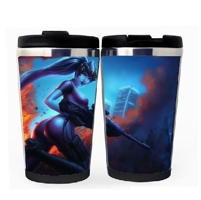 Overwatch Widowmaker Cup Stainless Steel 400ml Coffee Tea Cup Beer Stein Overwatch Birthday Gifts Christmas Gifts