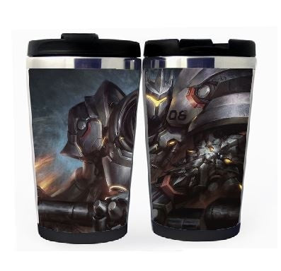 Overwatch Reinhardt Cup Nerezová ocel 400ml Káva Šálek čaje Pivo Stein Overwatch Dárky k narozeninám Vánoční dárky