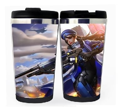 Šálek Overwatch Nerezová ocel 400 ml Kávový Šálek na čaj Pivo Stein Dárky k narozeninám Overwatch Vánoční dárky