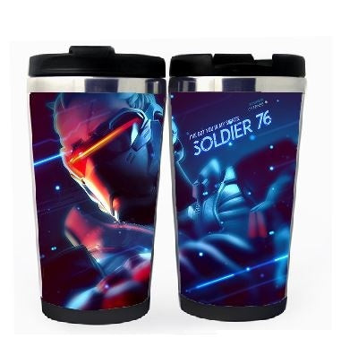 Overwatch Cup Stainless Steel 400ml Coffee Tea Cup Beer Stein Overwatch Birthday Gifts Christmas Gifts