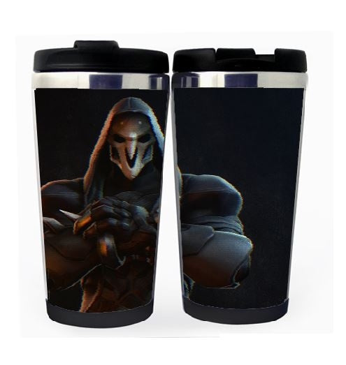 Overwatch Reaper Cup Stainless Steel 400ml Coffee Tea Cup Beer Stein Overwatch Birthday Gifts Christmas Gifts