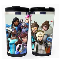 Overwatch Cup Stainless Steel 400ml Coffee Tea Cup Beer Stein Overwatch Birthday Gifts Christmas Gifts