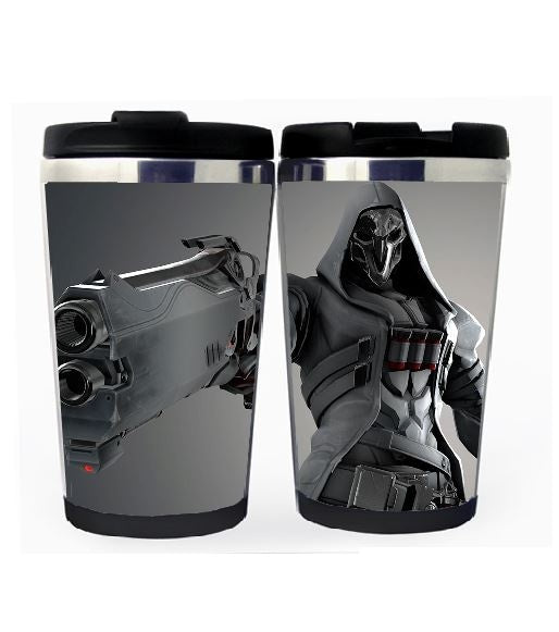 Overwatch Reaper Cup Stainless Steel 400ml Coffee Tea Cup Beer Stein Overwatch Birthday Gifts Christmas Gifts