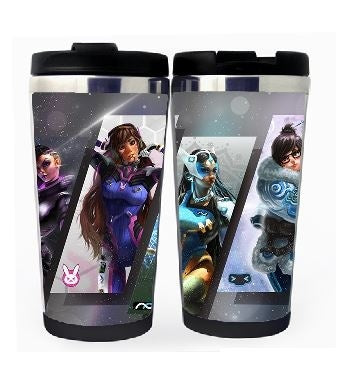 Overwatch Cup Stainless Steel 400ml Coffee Tea Cup Beer Stein Overwatch Birthday Gifts Christmas Gifts