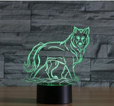 Wolf 3D Illusion Led Table Lamp 7 Color Change LED Desk Light Lamp Game of Thrones Direwolf  Decoration Gifts