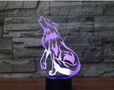 Wolf 3D Illusion Led Table Lamp 7 Color Change LED Desk Light Lamp Game of Thrones Direwolf  Decoration Gifts