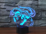 Wolf 3D Illusion Led Table Lamp 7 Color Change LED Desk Light Lamp Game of Thrones Direwolf  Decoration Gifts