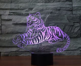Tiger 3D Illusion Led Table Lamp 7 Color Change LED Desk Light Lamp Tiger Decoration Gifts