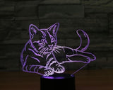 Cat 3D Illusion Led Table Lamp 7 Color Change LED Desk Light Lamp Cat Decoration Kids Children Baby Gifts