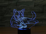 Cat 3D Illusion Led Table Lamp 7 Color Change LED Desk Light Lamp Cat Decoration Kids Children Baby Gifts