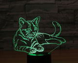 Cat 3D Illusion Led Table Lamp 7 Color Change LED Desk Light Lamp Cat Decoration Kids Children Baby Gifts