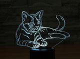 Cat 3D Illusion Led Table Lamp 7 Color Change LED Desk Light Lamp Cat Decoration Kids Children Baby Gifts