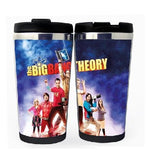 বিগ ব্যাং থিওরি কাপ স্টেইনলেস স্টীল 400ml কফি চা কাপ বিয়ার স্টেইন বিগ ব্যাং থিওরি জন্মদিনের উপহার ক্রিসমাস উপহার