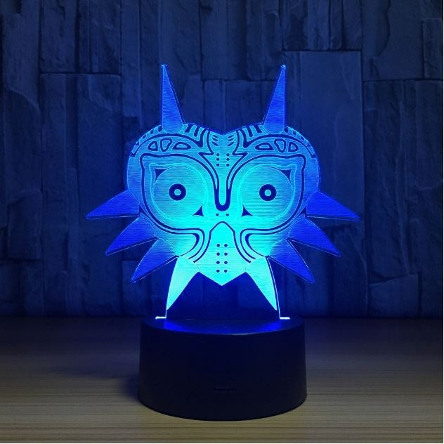 The Legend of Zelda amiibo wolf  3D Illusion Led Table Lamp 7 Color Change LED Desk Light Lamp The Legend of Zelda Decoration