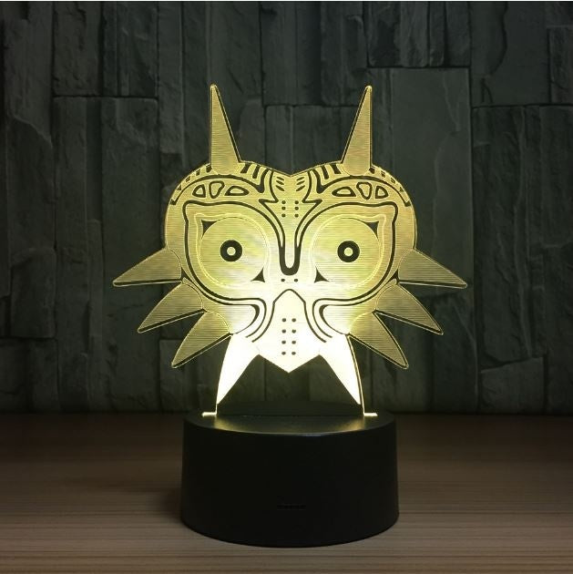 The Legend of Zelda amiibo wolf  3D Illusion Led Table Lamp 7 Color Change LED Desk Light Lamp The Legend of Zelda Decoration