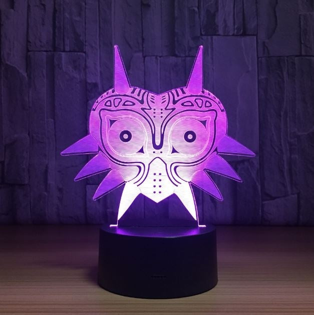 The Legend of Zelda amiibo wolf  3D Illusion Led Table Lamp 7 Color Change LED Desk Light Lamp The Legend of Zelda Decoration