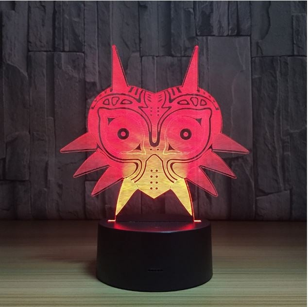 The Legend of Zelda amiibo wolf  3D Illusion Led Table Lamp 7 Color Change LED Desk Light Lamp The Legend of Zelda Decoration