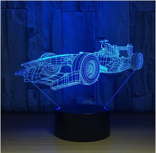 Batman Batmobile 3D Illusion Led Table Lamp 7 Color Change LED Desk Light Lamp
